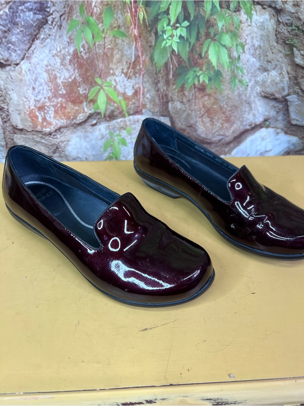 DANSKO Burgundy Olivia Patent Leather Loafers, 39 - Picture 7 of 14
